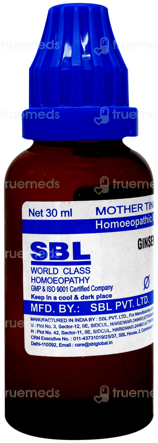 Sbl Ginseng Q Mother Tincture 30Ml